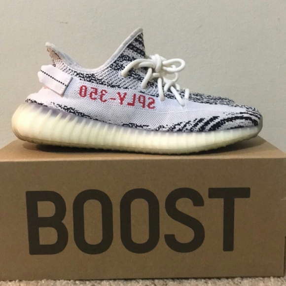 Adidas Yeezy Boost 350 V2 Zebra Size 11 - Picture 3 of 4